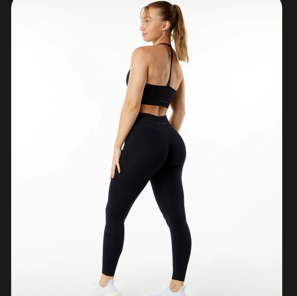 ALPHALET ALPHALUX BLACK LEGGINGS MEDIUM